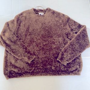 Teddy bear cropped sweater